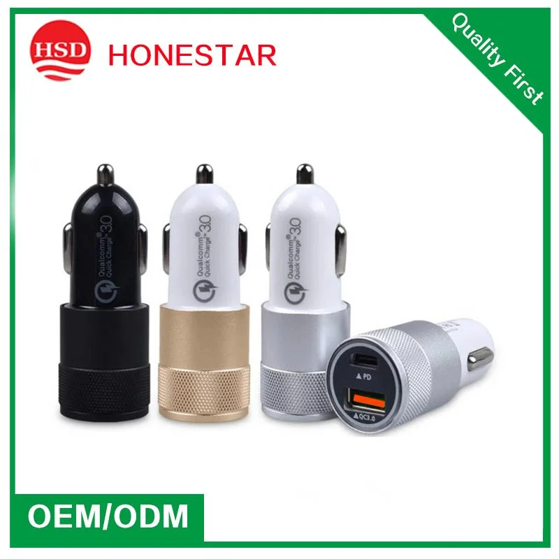 Trending Product Hot Sell 2 USB Ports Quick QC 3.0 USB Car Charger
