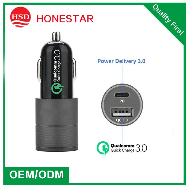 Trending Product Hot Sell 2 USB Ports Quick QC 3.0 USB Car Charger