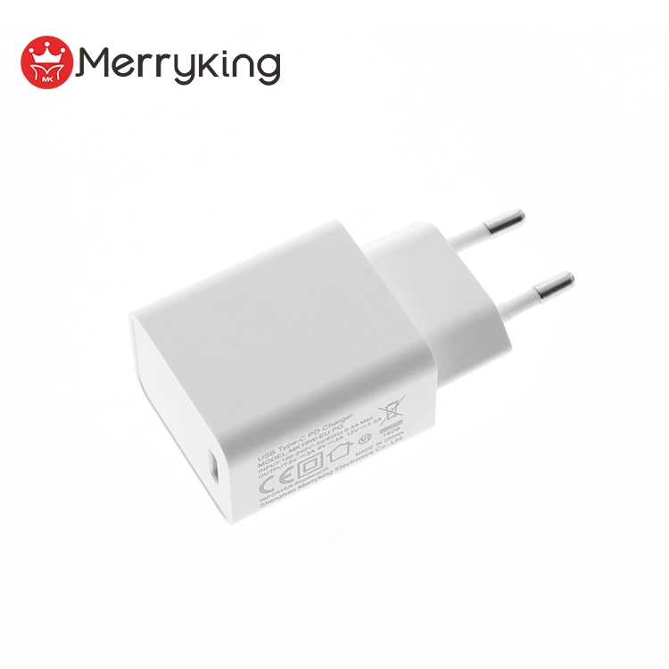 Pd18W QC3.0 USB Fast Type C Charger Universal Input 5V 3A/9V 2A/12V 1.5A EU UL CE FCC SAA RoHS Ukca for Tablet/Mobile Phone/ LED/CCTV/Headset/Wireless Charging