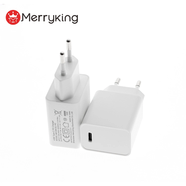 Pd18W QC3.0 USB Fast Type C Charger Universal Input 5V 3A/9V 2A/12V 1.5A EU UL CE FCC SAA RoHS Ukca for Tablet/Mobile Phone/ LED/CCTV/Headset/Wireless Charging